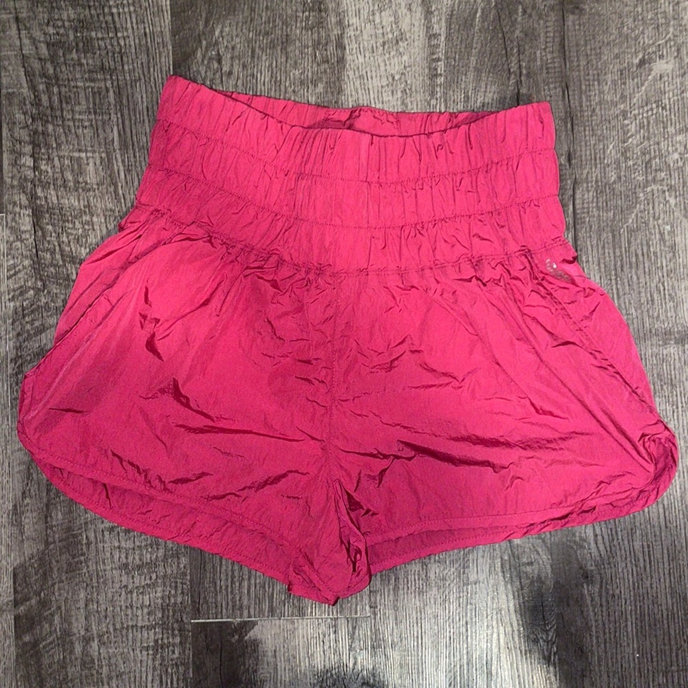 fp movement pink high waisted shorts